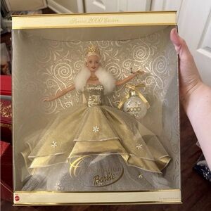 Barbie Celebration Doll in Gold and White Gown